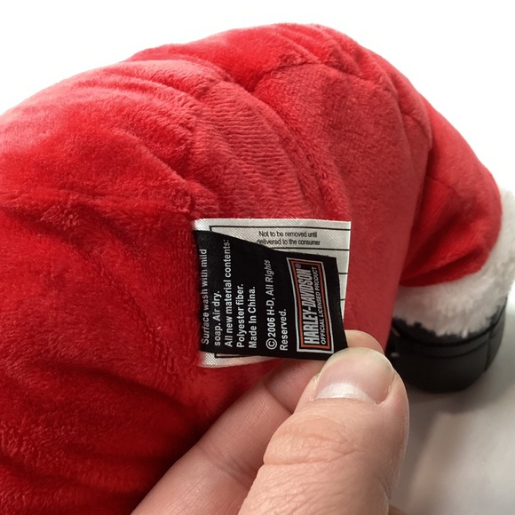 Harley Davidson Santa Plush Bell in Hat Goggles 12” Christmas Gift Holiday Decor - Picture 7 of 11